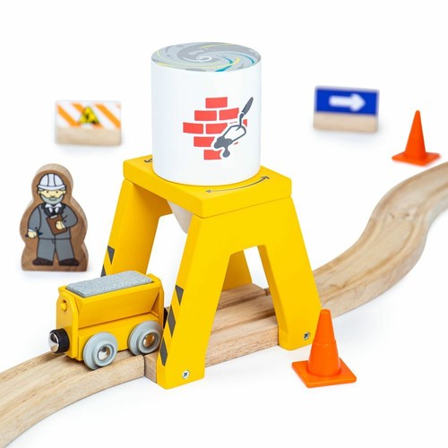 New wooden trains cement silo - trains,